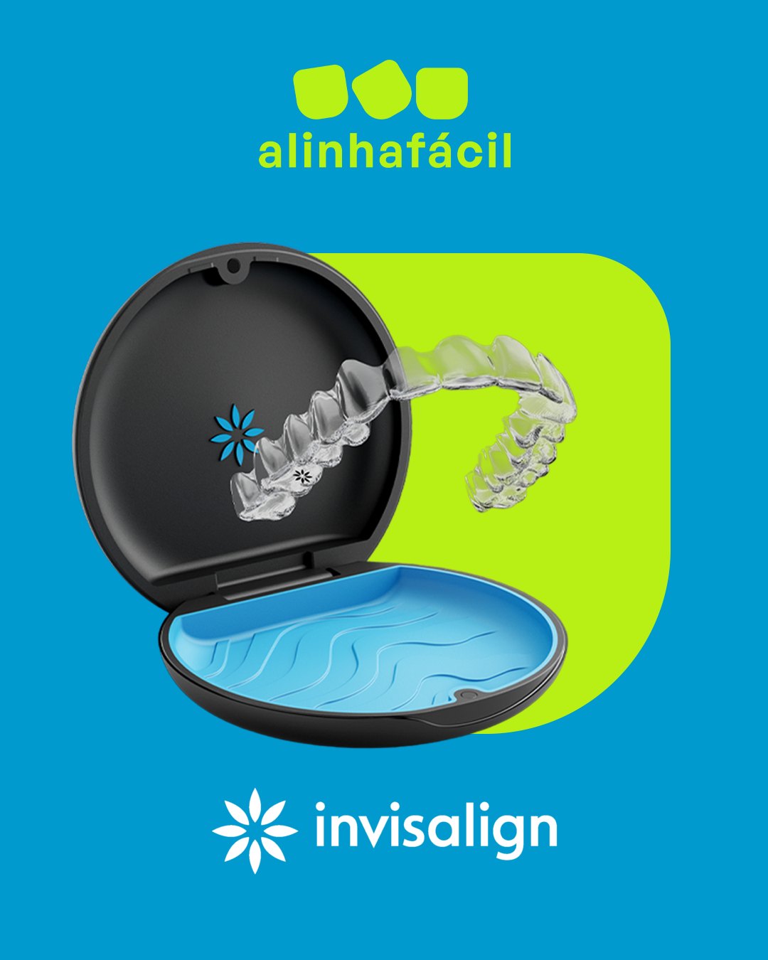 Estojo de alinhadores Invisalign — alinhafácil